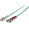 Intellinet 751117 optické vlákno optické vlákno kabel 1.00 m tyrkysová [1x ST zástrčka - 1x zástrčka LC] 50/125 µ Multimode OM3