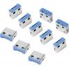 LogiLink zámek portu USB USB PORT LOCK sada 10 ks stříbrná, modrá bez klíče AU0046 LogiLink zámek portu USB USB PORT LOCK sada 10 ks stříbrná, modrá bez klíče AU0046