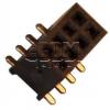 Dutinková lišta DS1065-05, 2×4 SMD, rozteč 1,27 mm
