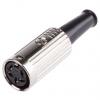RS PRO Zásuvka DIN, řada: RS PRO, počet kontaktů: 5, velikost: Standard, 100V ac, orientace těla: Rovný 4A, typ