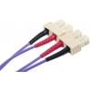 RS PRO Optický kabel 125 μm 2žilový 1 m Nízko dýmivý bezhalogenový plášť, Purpurová