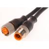 Kabel ovladače snímače, A: Vnější, A: Rovný 5, B: M12, B: Vnitřní, 60V 34, IP65, IP67, IP68, IP69K, řada: RST-RKWT/LED