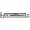 FCT from Molex Konektor D-Sub, řada: 172704, počet kontaktů: 17, orientace těla: Rovný, Zadní panel Vnitřní 2.84 mm