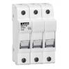 Držák pojistek s montáží na lištu DIN 32A 690V ac Lovato 10 x 38 mm 3pólový Držák pojistek s montáží na lištu DIN 32A 690V ac Lovato 10 x 38 mm 3pólový