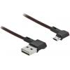 Delock USB kabel USB 2.0 USB-A zástrčka, USB Micro-B zástrčka 2.00 m černá 85273