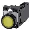 Siemens Tlačítkový spínač, řada: SIRIUS ACT 3SU11 SPDT Přední montáž Okamžité Osvětlené 22 mm 10A, barva LED: Žlutá 500 Siemens Tlačítkový spínač, řada: SIRIUS ACT 3SU11 SPDT Přední montáž Okamžité Osvětlené 22 mm 10A, barva LED: Žlutá 500