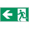 Brady Konec znamení, Polyester Emergency Exit Left, Černá, Zelená, Žlutá, Modrá, Červená (RAL 3001-GL) Brady Konec znamení, Polyester Emergency Exit Left, Černá, Zelená, Žlutá, Modrá, Červená (RAL 3001-GL)