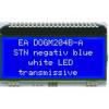Monochromatický LCD displej, řada: EA DOG LCD podsvícení LED Modrá Display Visions Modrá 4 x 20
