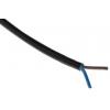 RS PRO Napájecí kabel 2žilový 100 m Polyvinylchlorid plášť, Černá, vnější průměr: 6.3 mm OD, 300V 70 °C RS PRO Napájecí kabel 2žilový 100 m Polyvinylchlorid plášť, Černá, vnější průměr: 6.3 mm OD, 300V 70 °C