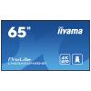 Iiyama ProLite LH6565UHSB-B1 displej Digital Signage Energetická třída (EEK2021): E (A - G) 163.8 cm (64.5 palec) 3840 x 2160 Pixel 24/7 Funkce proti