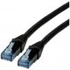 Roline 21.15.2750 RJ45 síťové kabely, propojovací kabely CAT 6A U/UTP 0.50 m černá nestíněný, bez halogenů, samozhášecí 1 ks Roline 21.15.2750 RJ45 síťové kabely, propojovací kabely CAT 6A U/UTP 0.50 m černá nestíněný, bez halogenů, samozhášecí 1 ks