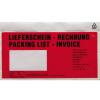 taška na dokumenty DIN dlouhá červená Lieferschein-Rechnung, mehrsprachig se samolepicím uzávěrem 250 ks/bal. 250 ks