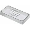 Fibox EKUZR 3730323 mezirám (d x š x v) 560 x 380 x 50 mm polykarbonát šedobílá (RAL 7035) 1 ks