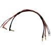 XCeed nabíjecí kabel [2x 4mm zástrčka se zlatým kontaktem - 2x 4mm zástrčka se zlatým kontaktem, 5 mm zástrčka se zlatým kontaktem] 60 cm flexibilní provedení