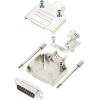 encitech MHDM-15-DMP-K 6355-0006-02 sada D-SUB kolíkové lišty 180 ° Pólů: 15 pájecí kalíšek 1 sada