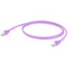 Weidmüller 2701550005 RJ45 síťové kabely, propojovací kabely CAT 6A S/FTP 0.50 m fialová samozhášecí, s ochranou, S průchodkou chránící proti zlomení, Weidmüller 2701550005 RJ45 síťové kabely, propojovací kabely CAT 6A S/FTP 0.50 m fialová samozhášecí, s ochranou, S průchodkou chránící proti zlomení,