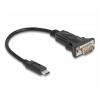 Delock USB 2.0 adaptér [1x USB-C® zástrčka - 1x sériový (9 pinů)] 64125 0 mm