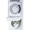 Spínací zásuvka mechanická 24 h, 16 A / 3680 W, IP44