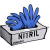 L+D 14694 100 ks nitril jednorázové rukavice Velikost rukavic: 9, L E...