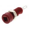 Hirschmann Test & Measurement Zásuvka na banánky, 2 mm, 60V dc, 6A, Červená, Vnitřní Pájecí, materiál kontaktu: Slitina Hirschmann Test & Measurement Zásuvka na banánky, 2 mm, 60V dc, 6A, Červená, Vnitřní Pájecí, materiál kontaktu: Slitina