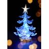 Sygonix SY-4722058 vánoční strom RGB průhledná , stříbrná