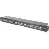 Digitus DIGITUS - CAT 6A, Klasse EA Patch Panel, geschirmt 24 portů síťový patch panel 483 mm (19) CAT 6A, CAT 6a (surový kabel CAT 7) 1 U vícebarevná osazený
