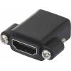 SpeaKa Professional SP-9082612 HDMI adaptér [1x HDMI zásuvka - 1x HDMI zásuvka] černá lze šroubovat