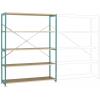 Manuflex RP1041.5021 základní modul regálu oddělení , (š x v x h) 1530 x 2000 x 400 mm, dřevěná podlaha