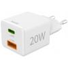 Hama USB nabíječka, Rychlonabíječka, USB Power Delivery (USB-PD) , 1x USB-C®, 1x USB A , 20.00 W, Dodávka energie, QC 3.0, bílá
