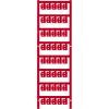 Weidmüller 1813150000 SFC 0/12 NEUTRAL RT ochranný štítek Druh montáže: přichycení sponami Potisknutelná plocha: 4.10 x 12 mm červená Počet markerů: 200 200 ks