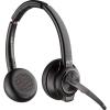 HP Poly Savi 8220 Stereo DECT 1880-1900 Headset otevřená (On Ear) DECT stereo černá regulace hlasitosti, Vypnutí zvuku mikrofonu Počítače