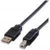 Roline USB kabel USB 2.0 USB-A zástrčka, USB-B zástrčka 1.80 m černá stíněný 11.02.8868