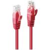 LINDY 48031 RJ45 síťové kabely, propojovací kabely CAT 6 U/UTP 0.50 m červená 1 ks LINDY 48031 RJ45 síťové kabely, propojovací kabely CAT 6 U/UTP 0.50 m červená 1 ks