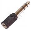 Adaptér JACK 6,3 mm vidlice stereo → JACK 3,5 mm zásuvka stereo Adaptér JACK 6,3 mm vidlice stereo → JACK 3,5 mm zásuvka stereo