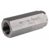 RS PRO Hydraulický zpětný ventil Nerezová ocel, řada: RS PRO, max. průtok: 90L/min, max. tlak: 400 bar In-line montáž