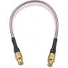 Koaxiální kabel, řada: MCX RG178, Černá Polytetrafluorethylén, vnější průměr: 1.8 mm OD 152.4 mm 50 Ω Wurth Elektronik S Koaxiální kabel, řada: MCX RG178, Černá Polytetrafluorethylén, vnější průměr: 1.8 mm OD 152.4 mm 50 Ω Wurth Elektronik S