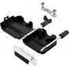 encitech DPPK15-BK-DBS-K 6355-0001-12 sada D-SUB zásuvková lišta 180 ° Pólů: 15 pájecí kalíšek 1 sada