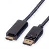Roline, A: Vnější HDMI, B: Vnější HDMI DisplayPort Kabely 5 m Roline, A: Vnější HDMI, B: Vnější HDMI DisplayPort Kabely 5 m