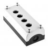 Pouzdro tlačítka, řada: RMQ Titan M22, průměr výřezu: 22 mm Šedá Plastové Eaton, počet výřezů: 4 Pouzdro tlačítka, řada: RMQ Titan M22, průměr výřezu: 22 mm Šedá Plastové Eaton, počet výřezů: 4