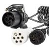 Spirálový kabel pro přívěs 2× 7pin + 15pin, 24 V, 5 m, typ N/S Spirálový kabel pro přívěs 2× 7pin + 15pin, 24 V, 5 m, typ N/S
