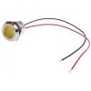 Indikátor pro montáž do panelu Zapuštěné barva Žlutá Olověný drát, 24 V dc RS PRO, IP67 Indikátor pro montáž do panelu Zapuštěné barva Žlutá Olověný drát, 24 V dc RS PRO, IP67