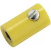 Kahlert Licht mini laboratorní zásuvka zásuvka, rovná Ø pin: 2.6 mm žlutá 1 ks