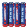 Baterie POPULAR AAA/R03, 1,5 V, 500 mAh, balení 60 ks