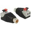 Delock 65565 cinch adaptér [1x cinch zásuvka - 1x zásuvka] černá, šedá, červená 0 mm