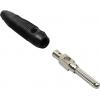 TRU COMPONENTS banánkový konektor zástrčka, rovná Ø pin: 4 mm černá 100 ks