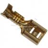 Faston zásuvka 6,35 × 0,8 mm, na kabel 1,5–2,5 mm², mosaz Faston zásuvka 6,35 × 0,8 mm, na kabel 1,5–2,5 mm², mosaz