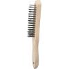 KS Tools 201.2311 Ocelový drátěný kartáč 4 řady, 290 mm