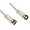Koaxiální kabel, řada: RS PRO Konektor F, Bílá, vnější průměr: 50 mm OD 10 m 75 Ω RS PRO S koncovkou
