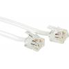 Value telefonní kabel [1x RJ12 zástrčka - 1x RJ12 zástrčka ] 15.00 m bílá