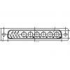 FCT from Molex Konektor D-Sub, řada: 172704, počet kontaktů: 7, orientace těla: Rovný, Zadní panel Vnější 2.84 mm,
